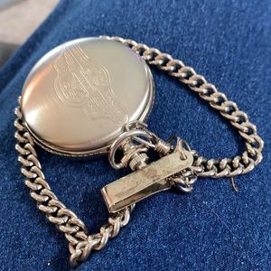 Harley Davidson 95th edition silver pocket watch